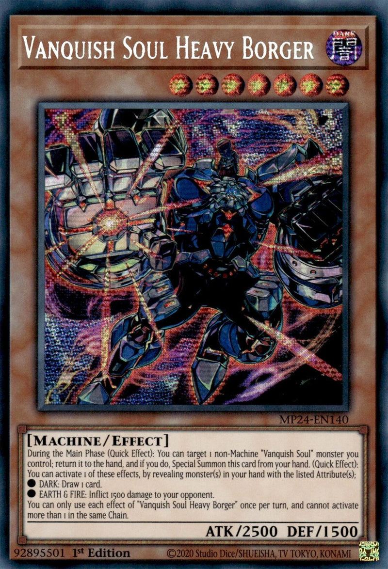 Vanquish Soul Heavy Borger [MP24-EN140] Prismatic Secret Rare - Evolution TCG