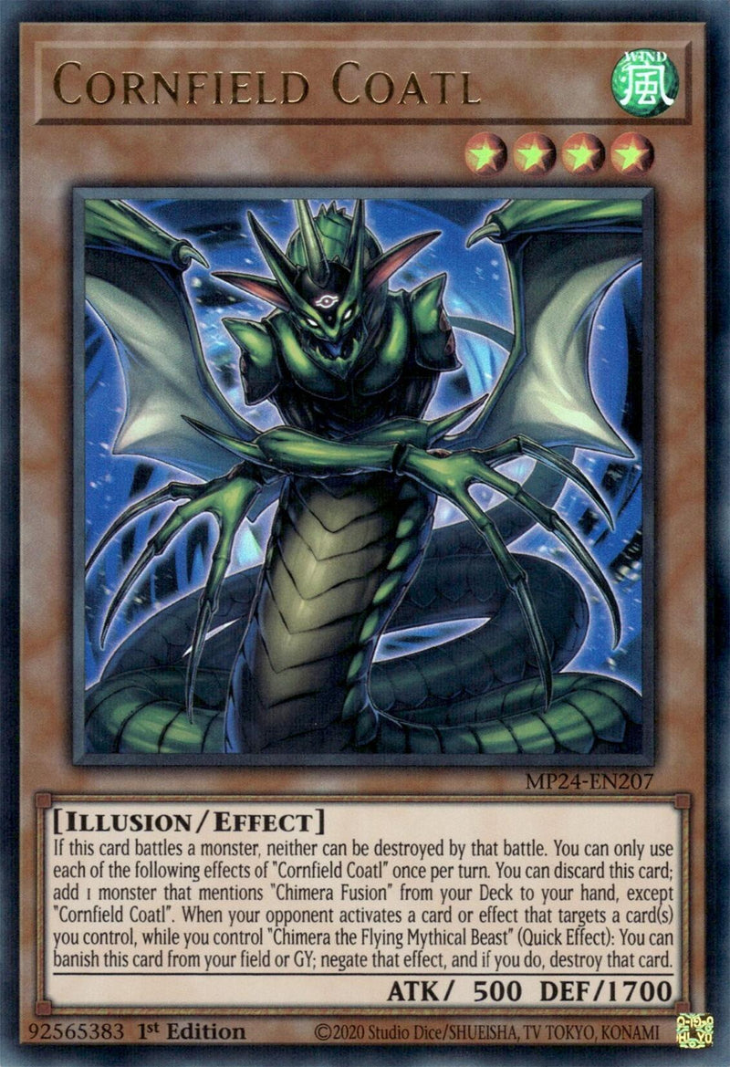 Cornfield Coatl [MP24-EN207] Ultra Rare - Evolution TCG