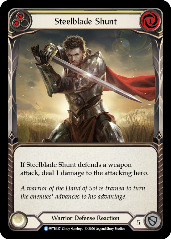 Steelblade Shunt (Yellow) [U-WTR127] (Welcome to Rathe Unlimited)  Unlimited Normal - Evolution TCG
