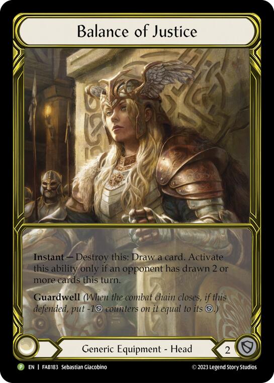 Balance of Justice [FAB183] (Promo)  Cold Foil - Evolution TCG