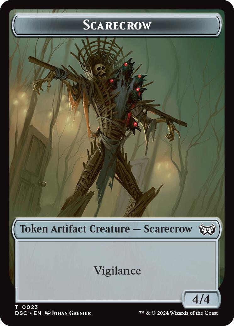 Devil // Scarecrow Double-Sided Token [Duskmourn: House of Horror Commander Tokens] - Evolution TCG