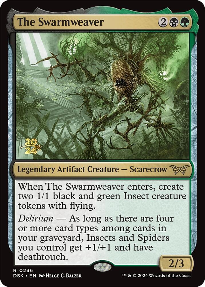 The Swarmweaver (0236) [Duskmourn: House of Horror Prerelease Promos] - Evolution TCG