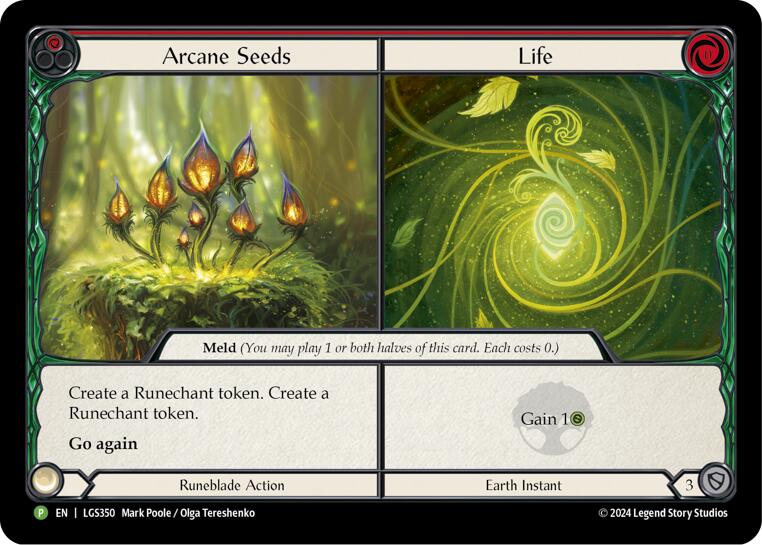 Arcane Seeds // Life [LGS350] (Promo)  Cold Foil - Evolution TCG