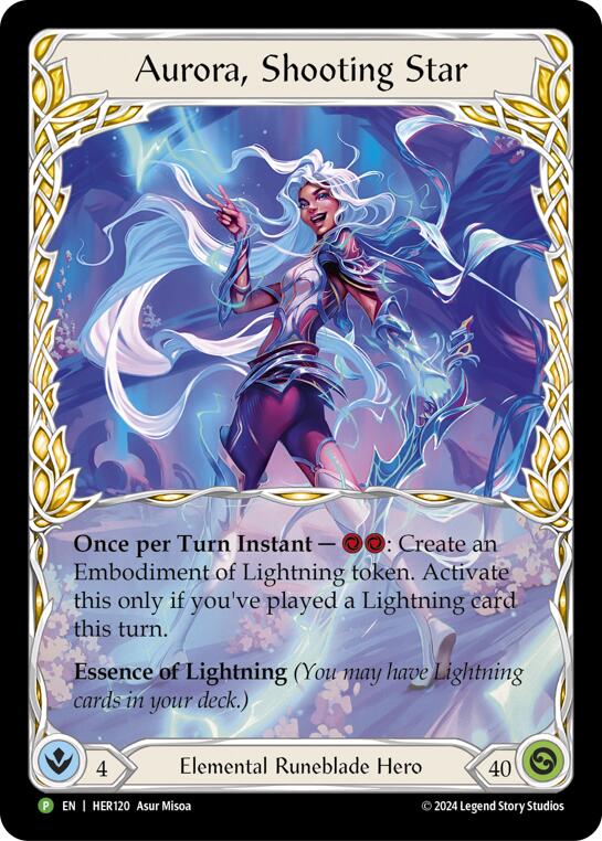 Aurora, Shooting Star [HER120] (Promo)  Rainbow Foil - Evolution TCG