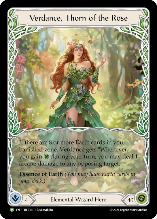 Verdance, Thorn of the Rose [HER121] (Promo)  Rainbow Foil - Evolution TCG