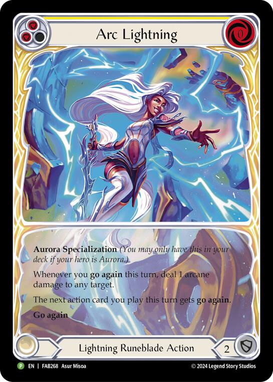 Arc Lightning (Extended Art) [FAB268] (Promo)  Rainbow Foil - Evolution TCG
