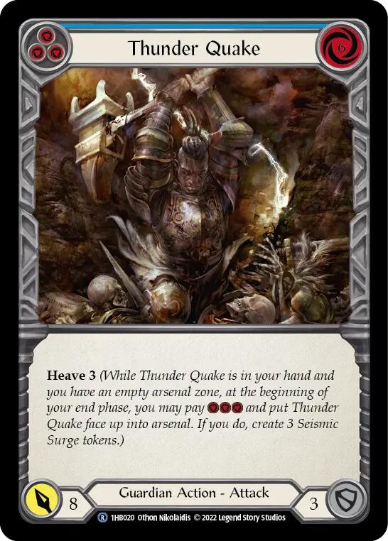 Thunder Quake (Blue) [1HB020] (History Pack 1 Bravo Blitz Deck) - Evolution TCG
