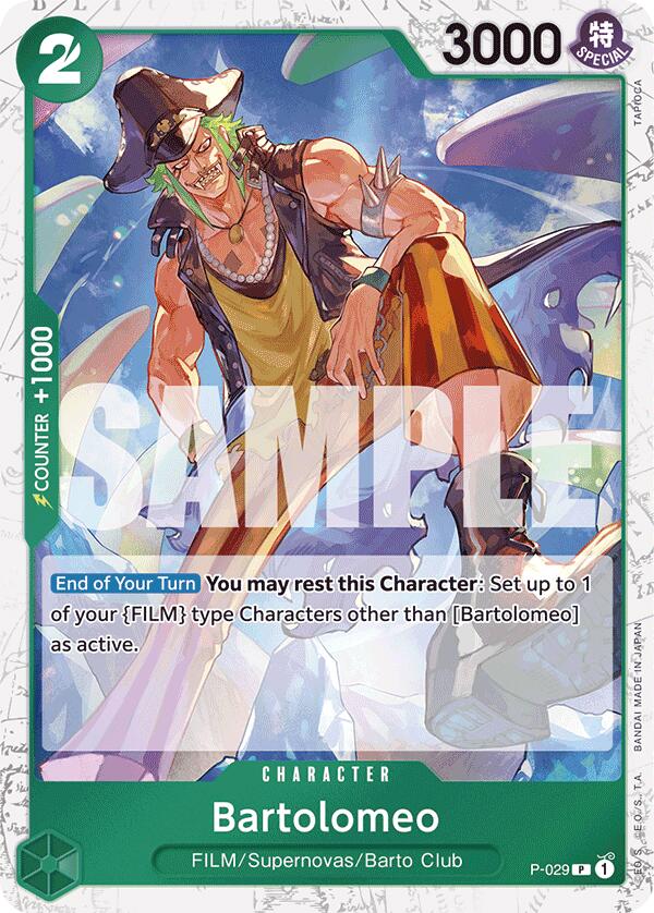 Bartolomeo (P-029) (Jolly Roger Foil) [Premium Booster -The Best-] - Evolution TCG