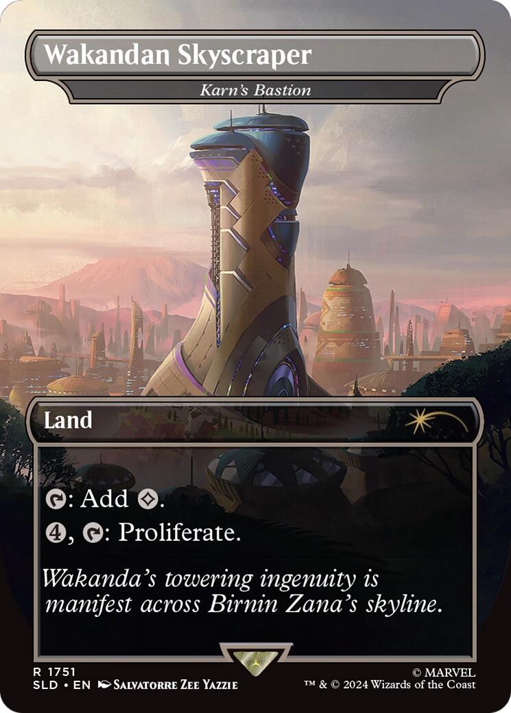Wakandan Skyscraper - Karn's Bastion (Rainbow Foil) [Secret Lair Drop Series] - Evolution TCG