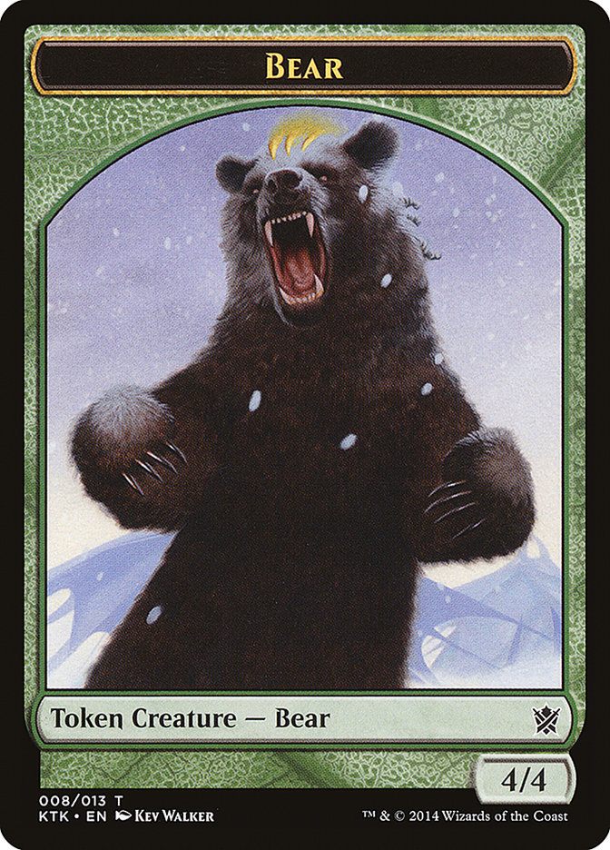 Bear Token [Khans of Tarkir Tokens] - Evolution TCG