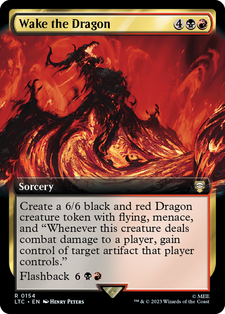 Wake the Dragon (Extended Art) [The Lord of the Rings: Tales of Middle-Earth Commander] - Evolution TCG