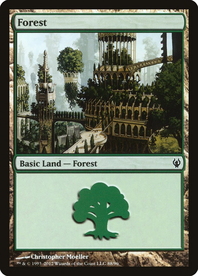 Forest (88) [Duel Decks: Izzet vs. Golgari] - Evolution TCG