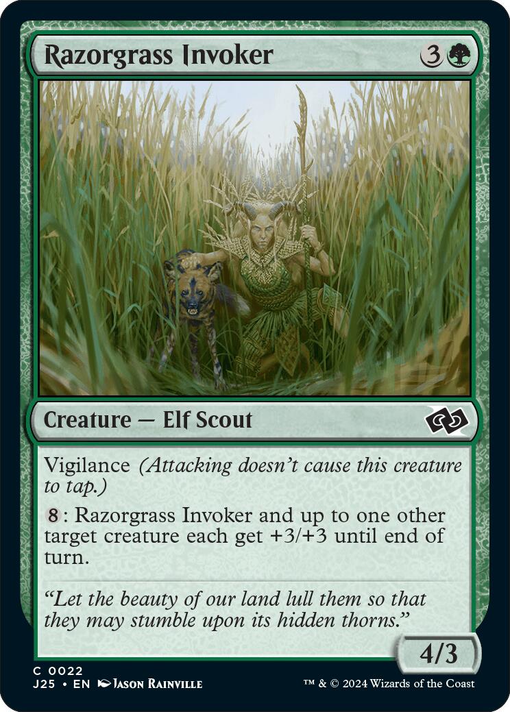 Razorgrass Invoker [Foundations Jumpstart] - Evolution TCG