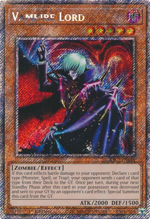 Vampire Lord (Platinum Secret Rare) [RA03-EN128] Platinum Secret Rare - Evolution TCG