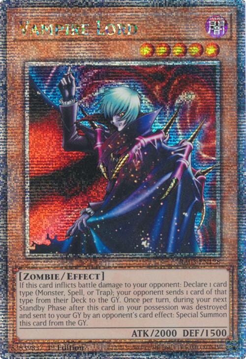Vampire Lord (Quarter Century Secret Rare) [RA03-EN128] Quarter Century Secret Rare - Evolution TCG