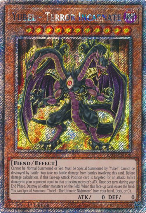 Yubel - Terror Incarnate (Platinum Secret Rare) [RA03-EN190] Platinum Secret Rare - Evolution TCG
