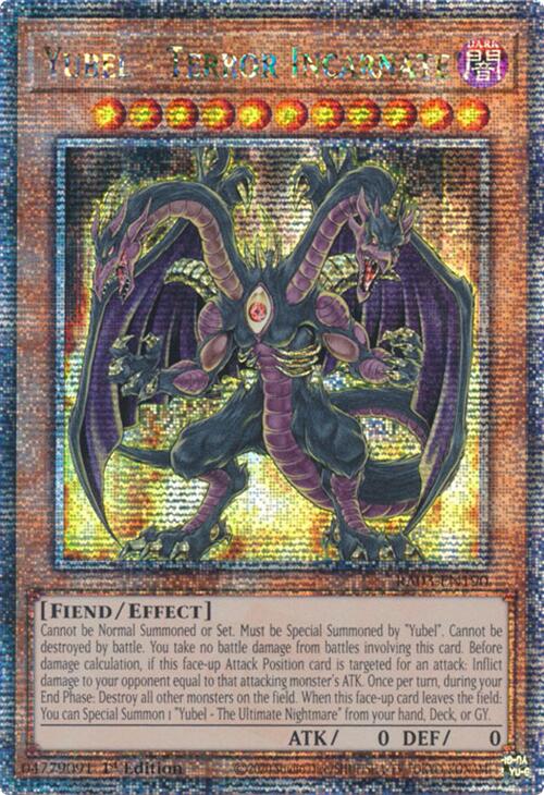 Yubel - Terror Incarnate (Quarter Century Secret Rare) [RA03-EN190] Quarter Century Secret Rare - Evolution TCG