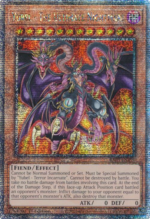 Yubel - The Ultimate Nightmare (Quarter Century Secret Rare) [RA03-EN191] Quarter Century Secret Rare - Evolution TCG