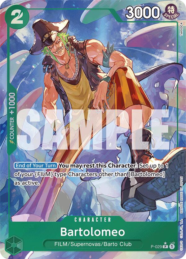 Bartolomeo (P-029) (Full Art) [Premium Booster -The Best-] - Evolution TCG