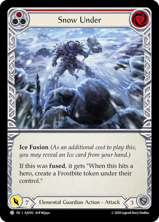 Snow Under (Red) [AJV012] (Armory Deck: Jarl Vetreidi) - Evolution TCG