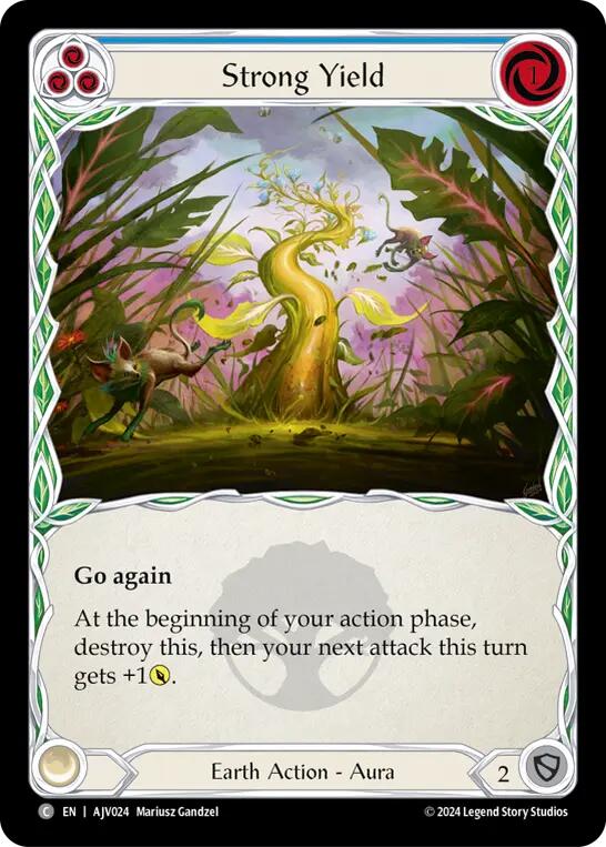 Strong Yield (Blue) [AJC024] (Armory Deck: Jarl Vetreidi) - Evolution TCG