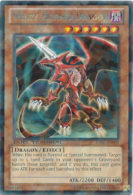 White-Horned Dragon [DT07-EN009] Rare - Evolution TCG