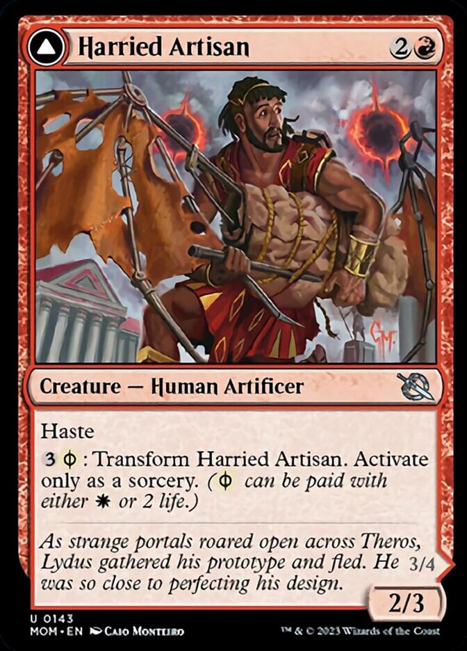 Harried Artisan // Phyrexian Skyflayer [March of the Machine] - Evolution TCG