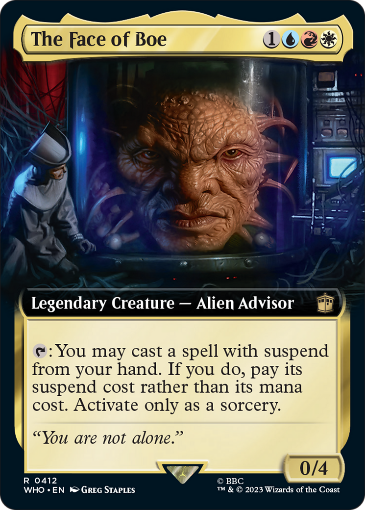 The Face of Boe (Extended Art) [Doctor Who] - Evolution TCG