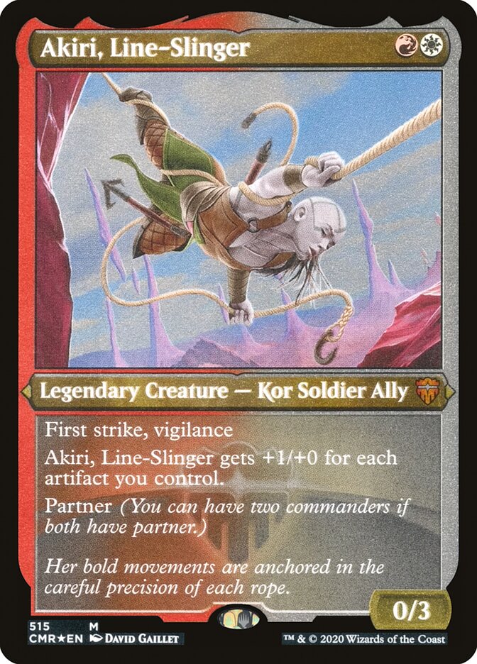 Akiri, Line-Slinger (Etched) [Commander Legends] - Evolution TCG