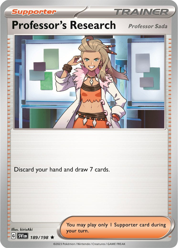 Professor's Research (189/198) (Theme Deck Exclusive) [Scarlet & Violet: Black Star Promos] - Evolution TCG