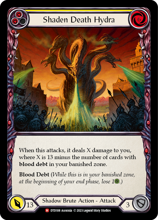 Shaden Death Hydra [DTD108] (Dusk Till Dawn)  Rainbow Foil - Evolution TCG