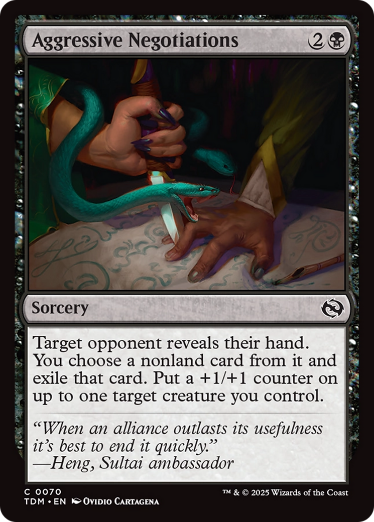Aggressive Negotiations [Tarkir: Dragonstorm] - Evolution TCG