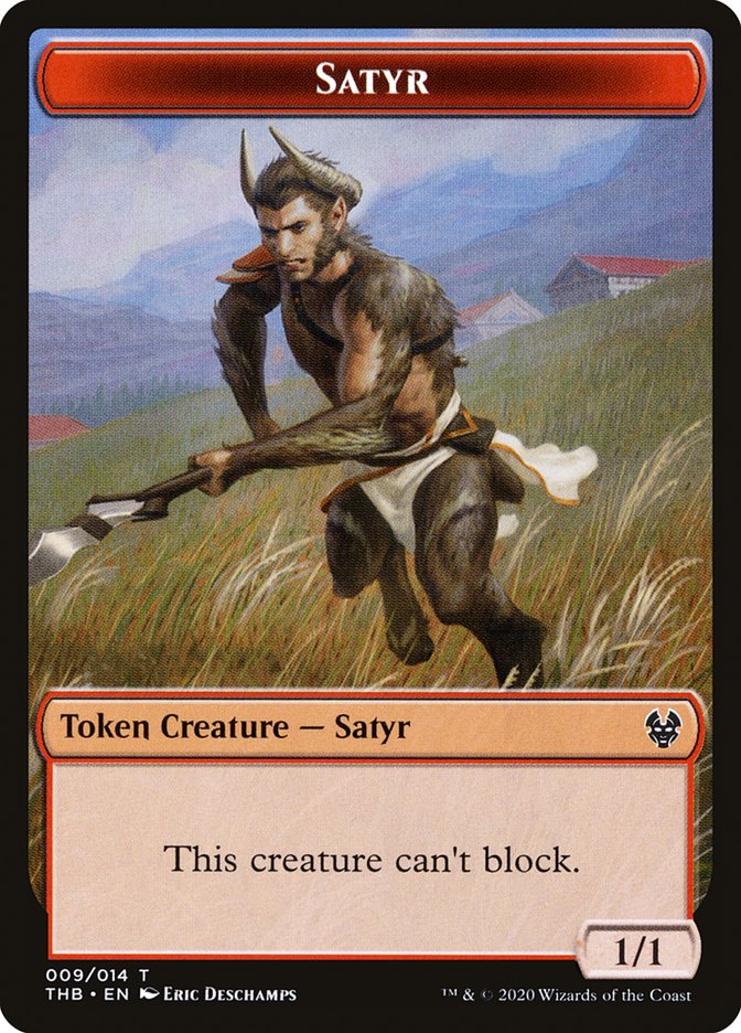 Satyr Token [Theros Beyond Death Tokens] - Evolution TCG