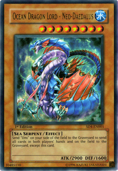 Ocean Dragon Lord - Neo Daedalus [SD4-EN001] Ultra Rare - Evolution TCG