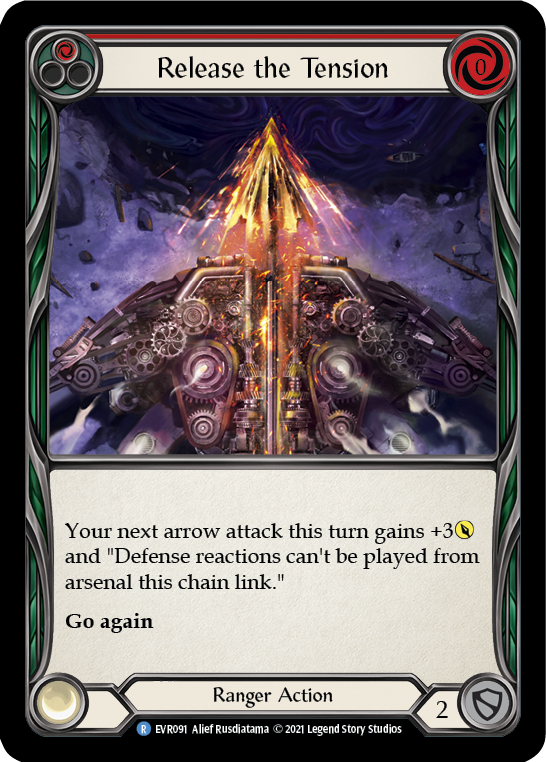 Release the Tension (Red) [EVR091] (Everfest)  1st Edition Rainbow Foil - Evolution TCG
