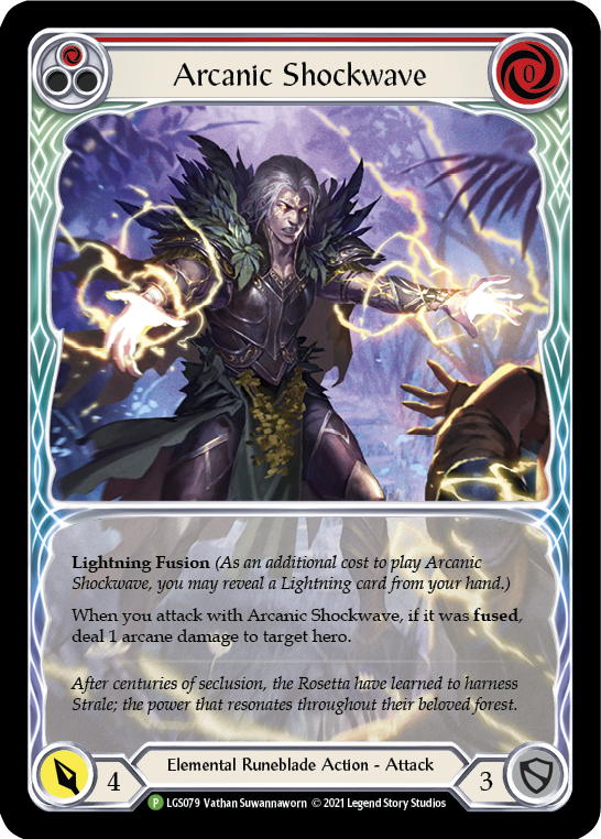 Arcanic Shockwave (Red Extended Art) [LGS079] (Promo)  Rainbow Foil - Evolution TCG