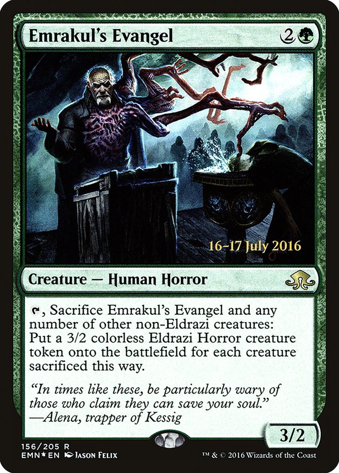 Emrakul's Evangel [Eldritch Moon Prerelease Promos] - Evolution TCG