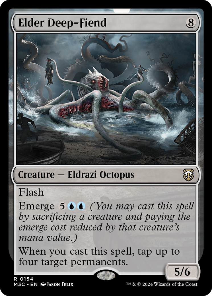Elder Deep-Fiend (Ripple Foil) [Modern Horizons 3 Commander] - Evolution TCG