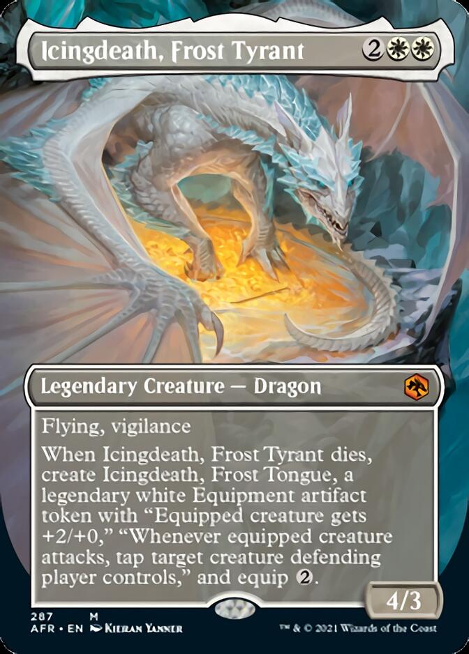 Icingdeath, Frost Tyrant (Borderless Alternate Art) [Dungeons & Dragons: Adventures in the Forgotten Realms] - Evolution TCG