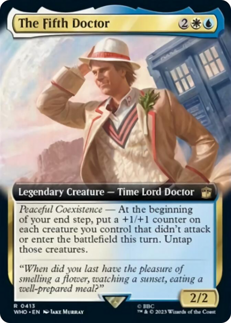 The Fifth Doctor (Extended Art) [Doctor Who] - Evolution TCG