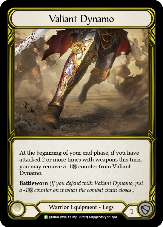 Valiant Dynamo (Golden) [FAB020] (Promo)  Cold Foil - Evolution TCG