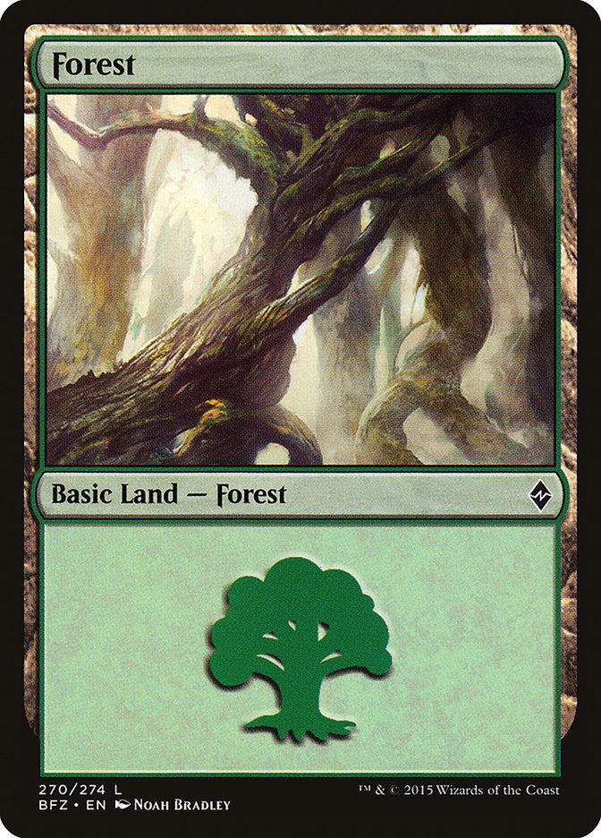 Forest (270) [Battle for Zendikar] - Evolution TCG