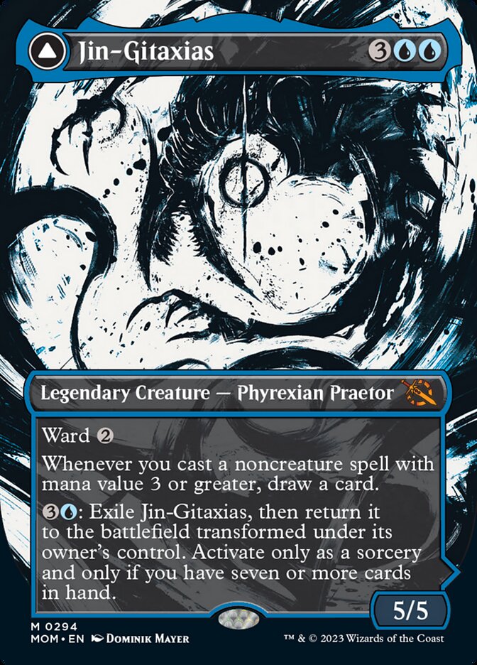 Jin-Gitaxias // The Great Synthesis (Showcase Planar Booster Fun) [March of the Machine] - Evolution TCG