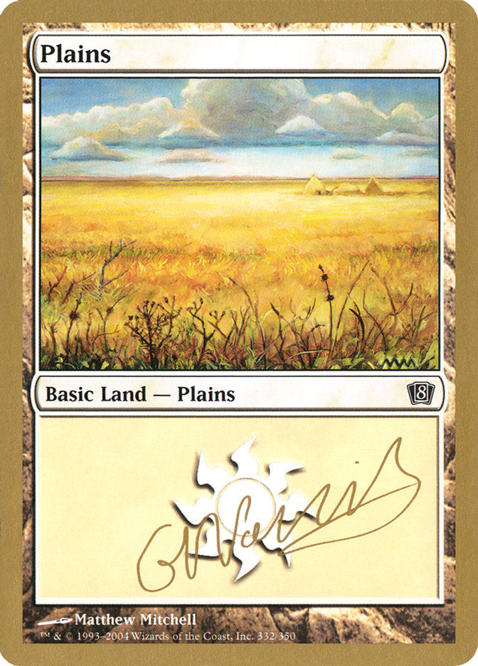 Plains (gn332) (Gabriel Nassif) [World Championship Decks 2004] - Evolution TCG