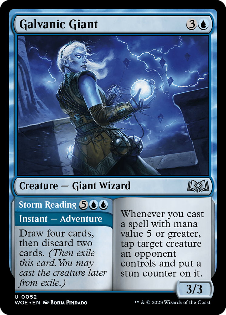 Galvanic Giant // Storm Reading [Wilds of Eldraine] - Evolution TCG