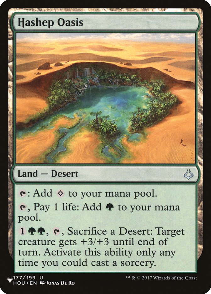 Hashep Oasis [The List] - Evolution TCG