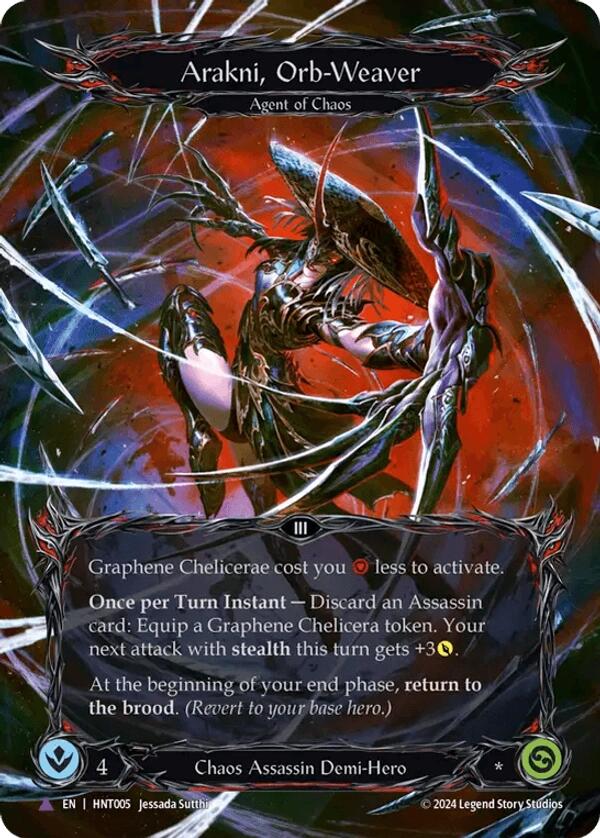 Arakni, Orb-Weaver [HNT005] (The Hunted)  Cold Foil - Evolution TCG