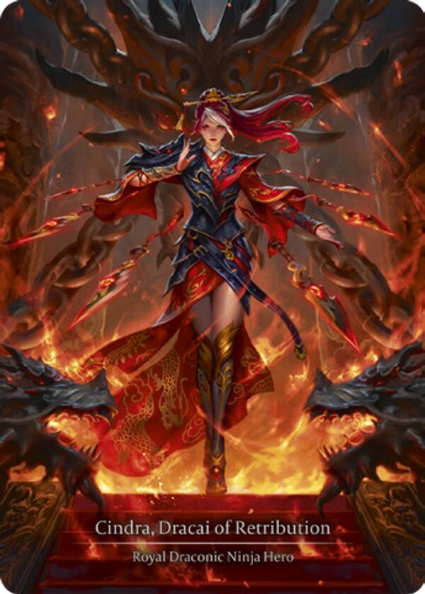 Cindra, Dracai of Retribution [HNT054] (The Hunted)  Cold Foil - Evolution TCG