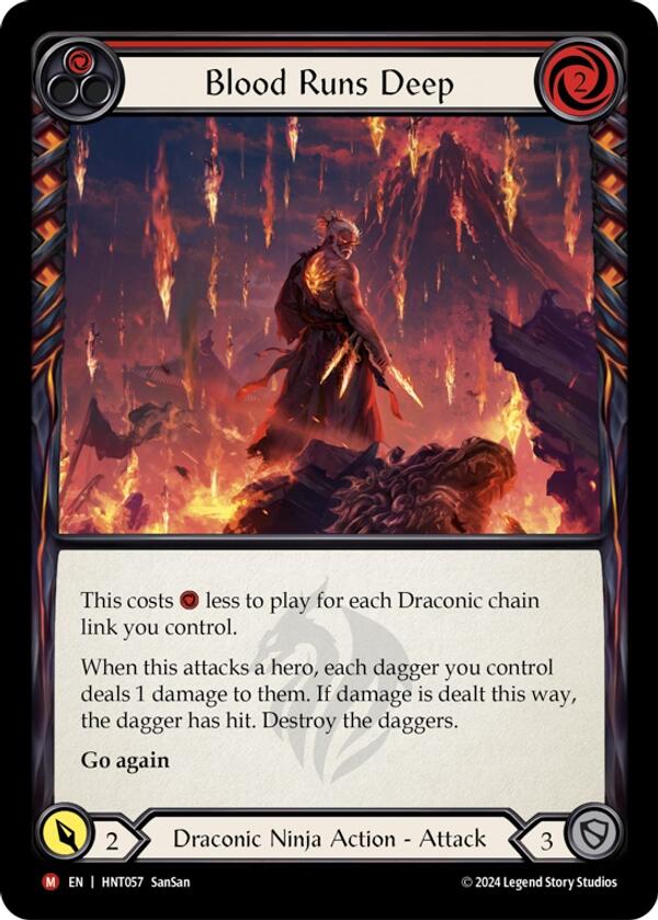 Blood Runs Deep [HNT057] (The Hunted)  Rainbow Foil - Evolution TCG