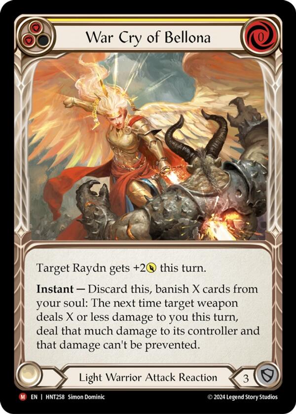 War Cry of Bellona [HNT258] (The Hunted) - Evolution TCG